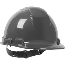 Pip Industries 280-HP241-14 Whistler Cap Style Hard Hat HDPE Shell, 4-pt Textile Suspension and Pin-Lock Adjustment, Dark Gray image.