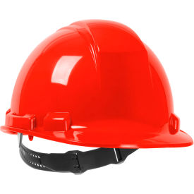 Whistler Cap Style Hard Hat HDPE Shell, 4-Point Textile Suspension and Pin-Lock Adjustment, Red