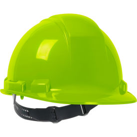 Pip Industries 280-HP241-44 Whistler Cap Style Hard Hat HDPE Shell, 4-Pt Textile Suspension, Pin-Lock Adjustment, Hi-Vis Yellow image.