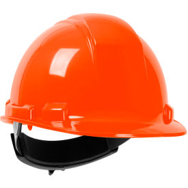 Pip Industries 280-HP241R-03 Whistler Cap Style Hard Hat HDPE Shell, 4-Point Textile Suspension, Wheel Ratchet Adjustment, Orange image.