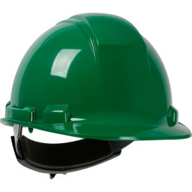 Pip Industries 280-HP241R-04 Whistler Cap Style Hard Hat HDPE Shell, 4-Pt Textile Suspension, Wheel Ratchet Adj., Dark Green image.