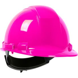 Pip Industries 280-HP241R-20 Whistler Cap Style Hard Hat HDPE Shell, 4-Point Textile Suspension, Wheel Ratchet Adjustment, Pink image.