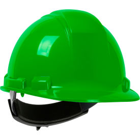 Pip Industries 280-HP241R-45 Whistler Cap Style Hard Hat HDPE Shell, 4-Point Textile Suspension, Wheel Ratchet Adjustment, Lime image.