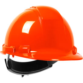 Pip Industries 280-HP241RV-31 Whistler Cap Style Hard Hat HDPE Shell, Vented 4-Pt Textile Suspension, Ratchet Adj., Hi-Vis Orange image.