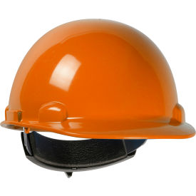 Pip Industries 280-HP341R-03 Dynamic Dom Cap Style Dome Hard Hat HDPE Shell, 4-PT Suspension, Rachet Adjustment, Orange image.