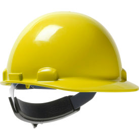 Pip Industries 280-HP341SR-02 Dynamic Dom Cap Style Dome Hard Hat HDPE Shell, 6-Pt Suspension, Rachet Adjustment, Yellow image.