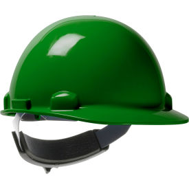 Pip Industries 280-HP341SR-04 Dynamic Dom Cap Style Dome Hard Hat HDPE Shell, 6-Pt Suspension, Rachet Adjustment, Dark Green image.
