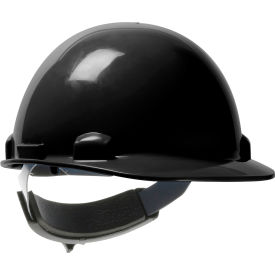 Pip Industries 280-HP341SR-11 Dynamic Dom Cap Style Dome Hard Hat HDPE Shell, 6-Pt Suspension, Rachet Adjustment, Black image.