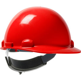 Pip Industries 280-HP341SR-15 Dynamic Dom Cap Style Dome Hard Hat HDPE Shell, 6-Pt Suspension, Rachet Adjustment, Red image.