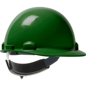 Pip Industries 280-HP341SR-74 Dynamic Dom Cap Style Dome Hard Hat HDPE Shell, 6-Pt Suspension, Rachet Adjustment, Green image.