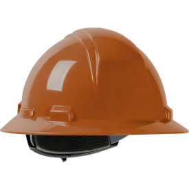 Pip Industries 280-HP641R-12 Kilimanjaro Full Brim Hard Hat HDPE Shell, 4-Pt Nylon Webbing Cradle, Ratchet Adjustment, Brown image.