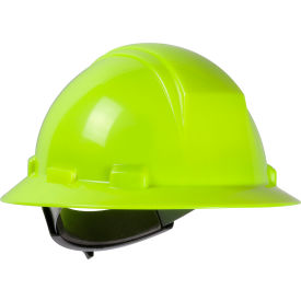 Pip Industries 280-HP641R-44 Kilimanjaro Full Brim Hard Hat HDPE Shell, 4-Pt Nylon Webbing Cradle, Ratchet Adj., Hi-Vis Yellow image.