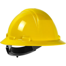 Pip Industries 280-HP642R-02 Kilimanjaro Type II Full Brim Hard Hat HDPE Shell, 4-Pt Suspension, Ratchet Adjustment, Yellow image.