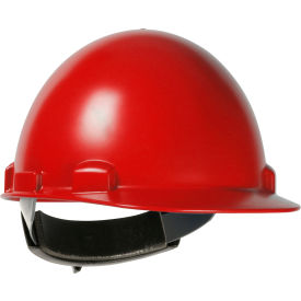 Pip Industries 280-HP841R-15 Stromboli Cap Style Dome Hard Hat ABS/Polycarbonate Shell, 4 Point Nylon Webbing Cradle, Red image.