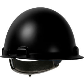 Pip Industries 280-HP851R-11 Vesuvio Cap Style Dome Hard Hat Nylon/Fiber Resin Shell, 4-PT Suspension, Rachet Adjustment, Black image.