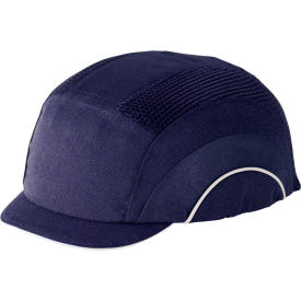 Pip Industries 282-ABM130-21 HardCap A1+ Baseball Style Bump Cap HDPE Protective Liner W/Adjustable Back, Micro Brim, Navy image.