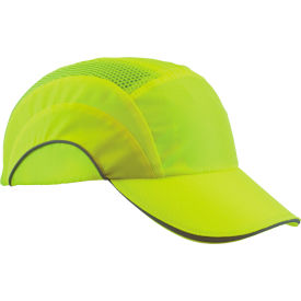 Pip Industries 282-ABR170-LY HardCap A1+ Baseball Style Bump Cap HDPE Protective Liner and Adjustable Back, Hi-Vis Yellow image.