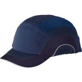 Pip Industries 282-ABS150-21 HardCap A1+ Baseball Style Bump Cap HDPE Protective Liner W/Adjustable Back, Short Brim, Navy image.