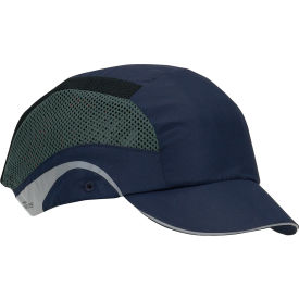 Pip Industries 282-AES150-21 HardCap Aerolite Lightweight Baseball Style Bump Cap HDPE Liner and Adj. Back, Short Brim, Navy image.