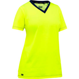 Pip Industries 310W1118-Y/2X Pip Global Bisley® Womens Short Sleeve T-Shirt, 2XL, Hi-Vis Yellow image.