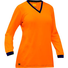 Pip Industries 310W6118-O/2X Pip Global Bisley® Womens Long Sleeve Shirt, 2XL, Hi-Vis Orange image.