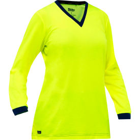 Pip Industries 310W6118-Y/2X Pip Global Bisley® Womens Long Sleeve Shirt, 2XL, Hi-Vis Yellow image.