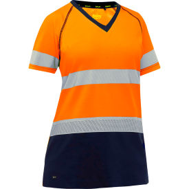 Pip Industries 312W1118T-ON/2X Pip Global Bisley® Womens Short Sleeve T-Shirt, Class 2, 2XL, Hi-Vis Orange image.