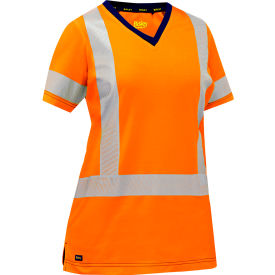 Pip Industries 313W1118H-O/2X Bisley® Womens Short Sleeve T-Shirt, Class 2, 2XL, Hi-Vis Orange image.