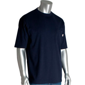 Men's AR/FR Short Sleeve T-shirt, XL, Navy view 2