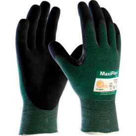 Pip Industries 34-8743/L PIP MaxiFlex® Cut™ Micro-Foam Nitrile Coated Gloves, Black, Large, 12 Pairs image.