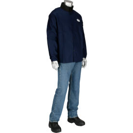 Pip Industries 7050N/3XL Ironcat® 9oz 30" Sateen Cotton Jacket, Navy, 3XL image.