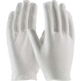 Pip Industries 97-500H PIP 97-500H Light Weight Inspection Gloves, Hemmed, Cotton, Mens, 12 Pairs image.