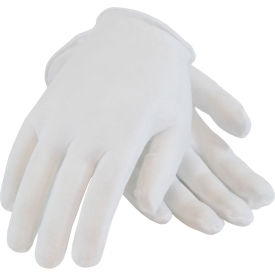 Pip Industries 97-501 PIP 97-501 Light Weight Inspection Gloves, Unhemmed, Cotton, Ladies, 12 Pairs image.