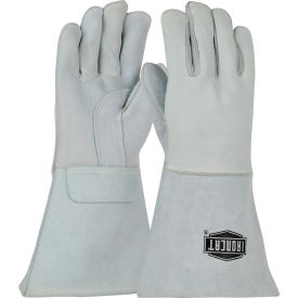 Pip Industries 9061/L Ironcat Top Grain Elk Welding Gloves, Pearl, Large, All Leather image.