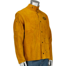 Pip Industries 7005/L Ironcat 30" Leather Jacket, Golden Yellow, L, All Leather image.