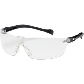 Pip Industries 250-MT-10070 Bouton® Optical Monteray II Rimless Safety Glasses, Clear Lens, Anti-Scratch, Black Frame image.