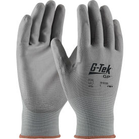 Pip Industries 33-G125/L PIP® 33-G125/L G-Tek® GP™ General Duty Nylon Glove, PU Coated, Gray, L, 12 Pairs image.