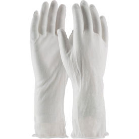 Pip Industries 97-500/14I PIP® 97-500/14I CleanTeam® 14" Econo Lt Weight Inspect Gloves, Cotton Lisle, Unhem, Mens image.