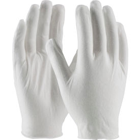 Pip Industries 97-500J PIP® 97-500J CleanTeam® Jumbo Prem Lt Weight Inspect Gloves Cotton Lisle Unhemmed Mens image.