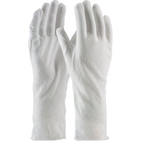 Pip Industries 97-500/14 PIP® 97-500/14 CleanTeam® 14" Prem Lt Weight Inspect Gloves Cotton Lisle Unhemmed Mens image.