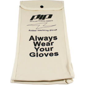 Pip Industries 148-6016 PIP Protective Canvas Bag For Rubber Insulating Gloves, 16"L, One Size image.