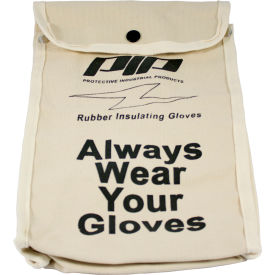 Pip Industries 148-6011 PIP Protective Canvas Bag For Rubber Insulating Gloves, 11"L, One Size image.