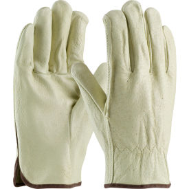 Pip Industries 70-318/M PIP Top Grain Pigskin Drivers Gloves, Premium Grade, Straight Thumb, M image.