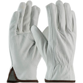 Pip Industries 68-162/M PIP Top Grain Cowhide Drivers Gloves, Keystone Thumb, Economy Grade, M image.