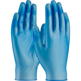 Pip Industries 64-V77BPF/XL PIP Ambi-Dex® 64-V77BPF Industrial Grade HD Vinyl Gloves, 5 Mil, Powder-Free, XL, Blue. 100/Box image.