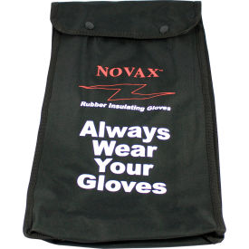 Pip Industries 148-2142 PIP Protective Bag For Novax® Rubber Insulating Gloves, 14"L, Black, One Size image.