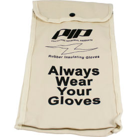 Pip Industries 148-6014 PIP Protective Canvas Bag For Rubber Insulating Gloves, 14"L, One Size image.