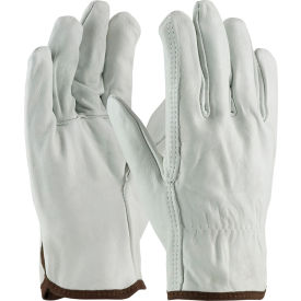 Pip Industries 68-101/L PIP Top Grain Cowhide Drivers Gloves, Straight Thumb, Quality Grade, L image.