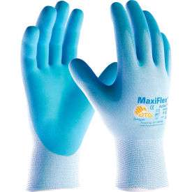 Pip Industries 34-824/S PIP MaxiFlex® Active™ Foam Nitrile Gloves, Blue, S, 12 Pairs image.