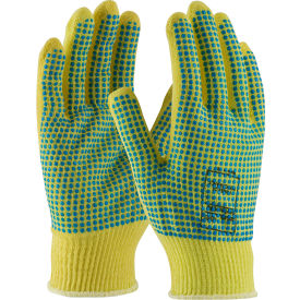 Pip Industries 08-K200PDD/L PIP Kut-Gard® Kevlar® Gloves, 100 Kevlar®, Light Weight, PVC Dots Two Sides, L image.